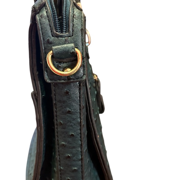 London Fog faux ostrich leather handbag - Picture 7 of 9